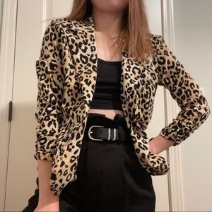 No Boundaries Animal Print Blazer